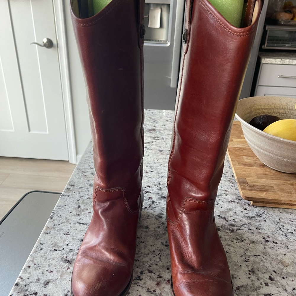 Frye brown Leather Riding Boots size 8